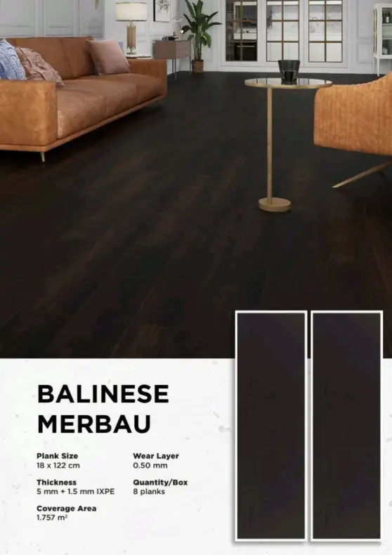 SPC MARVEL 6,5 mm HERITAGE - BALINESE MERBAU